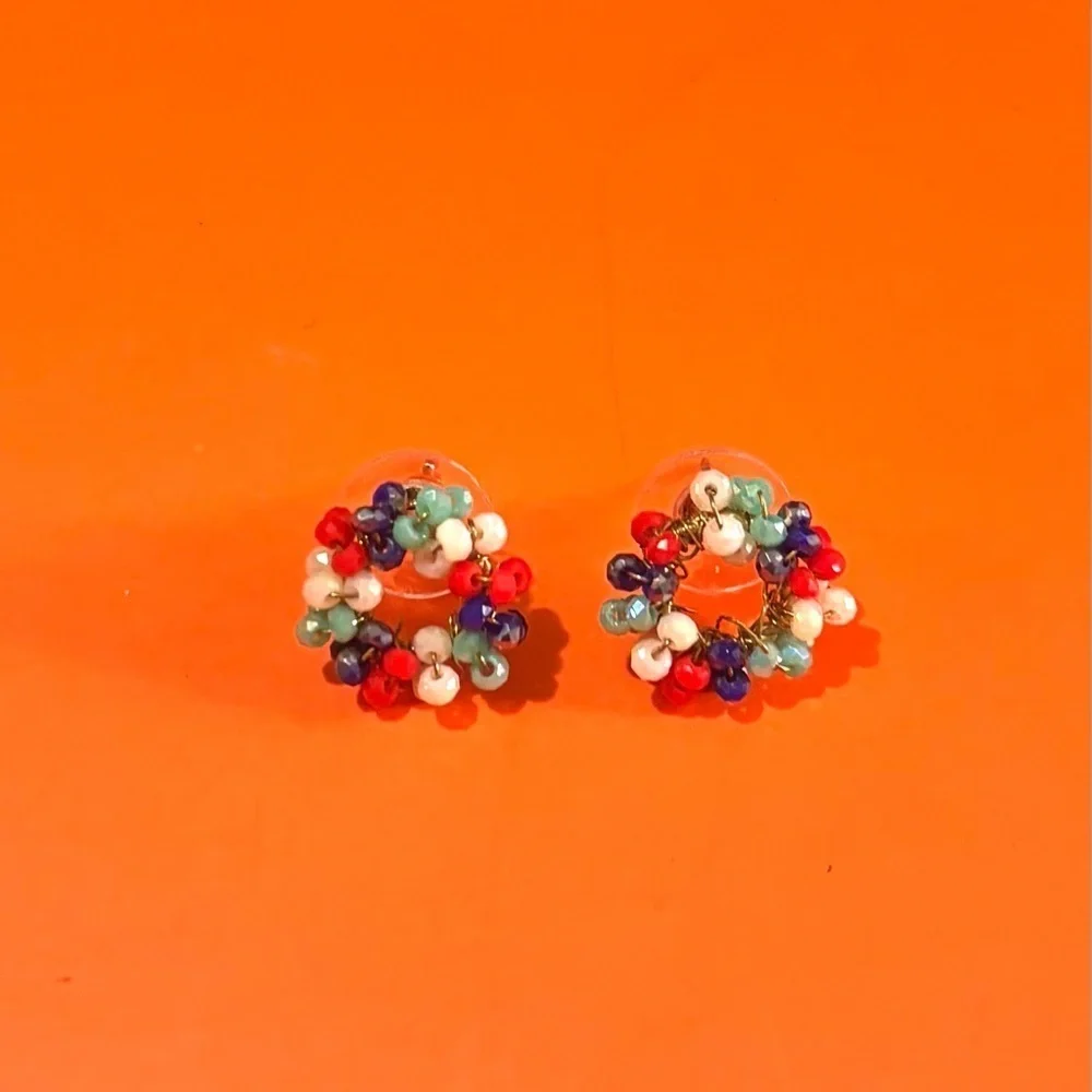 Fashion jewelry multicolors beaded earrings